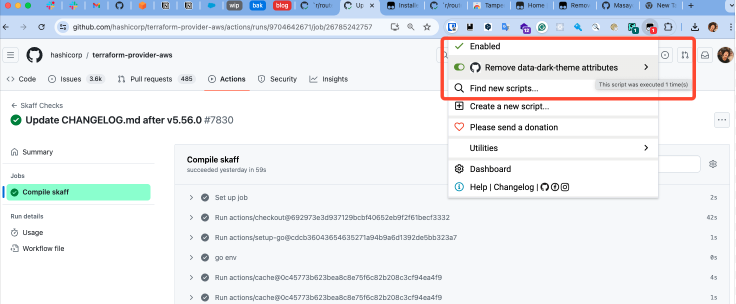 Applying Tampermonkey