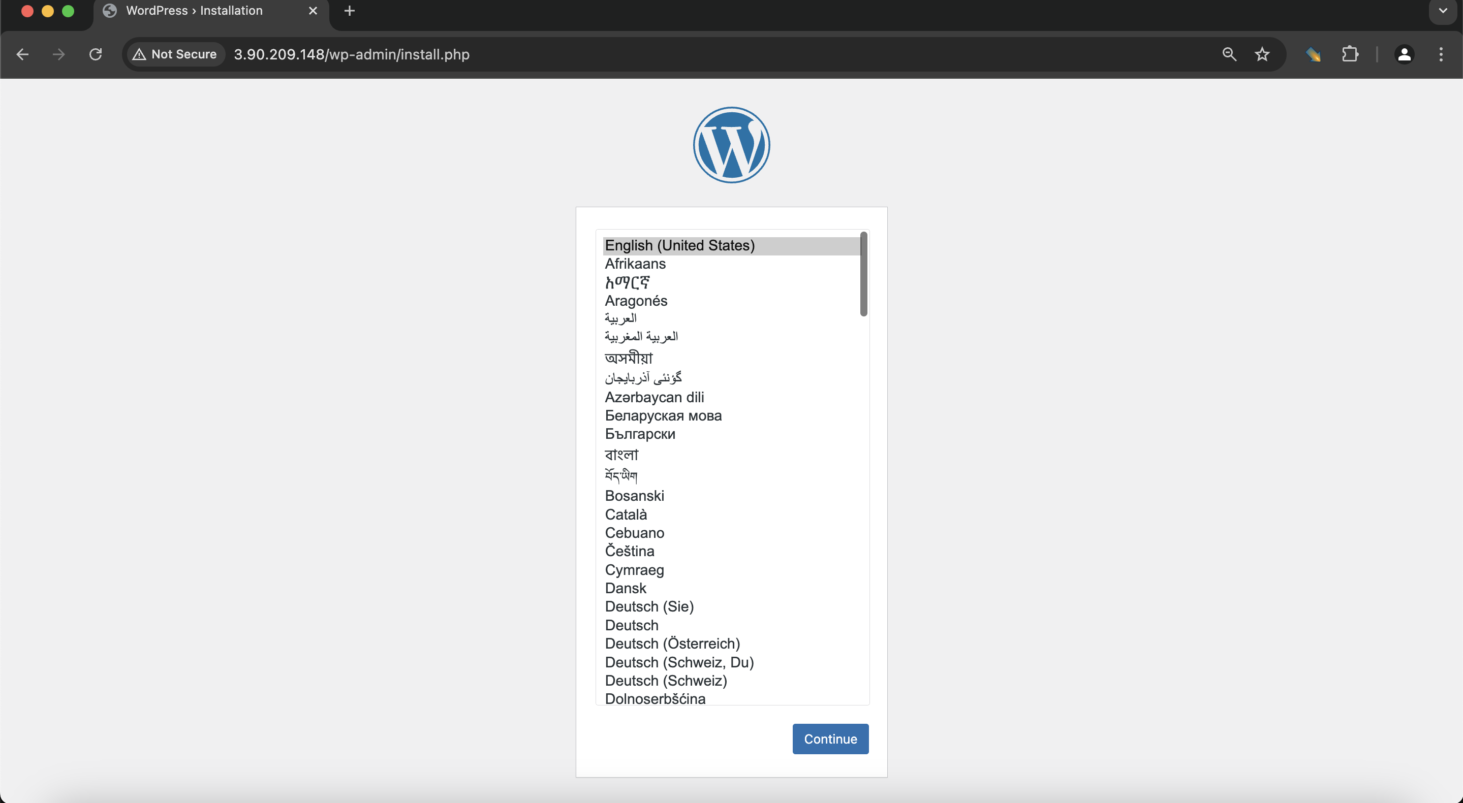 Asistente de instalación 1