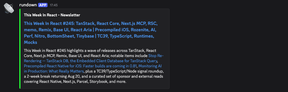 Discord Webhook Notifications