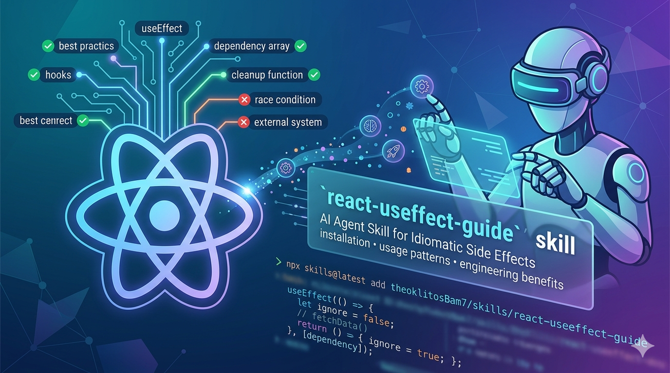 Cover image for Mastering React useEffect: An AI Agent Skill for Idiomatic Side Effects