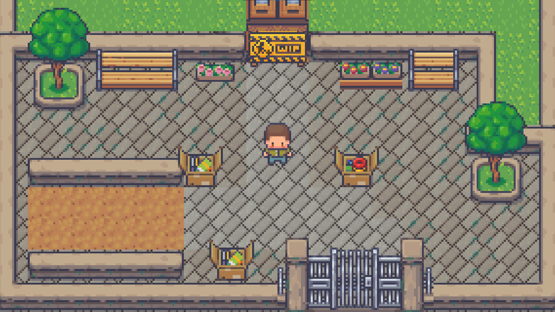 A picture showing the Feature-Demo Version of the Tutorial Map