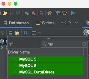 Entering the two fields to Connect to Oracle MySQL.