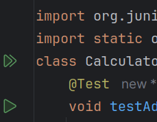 Press Green Button to run the test