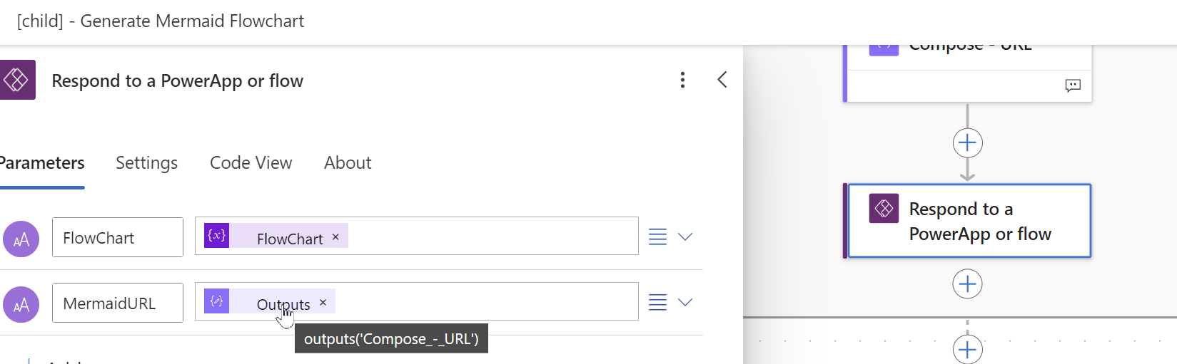 Respond to App or Flow