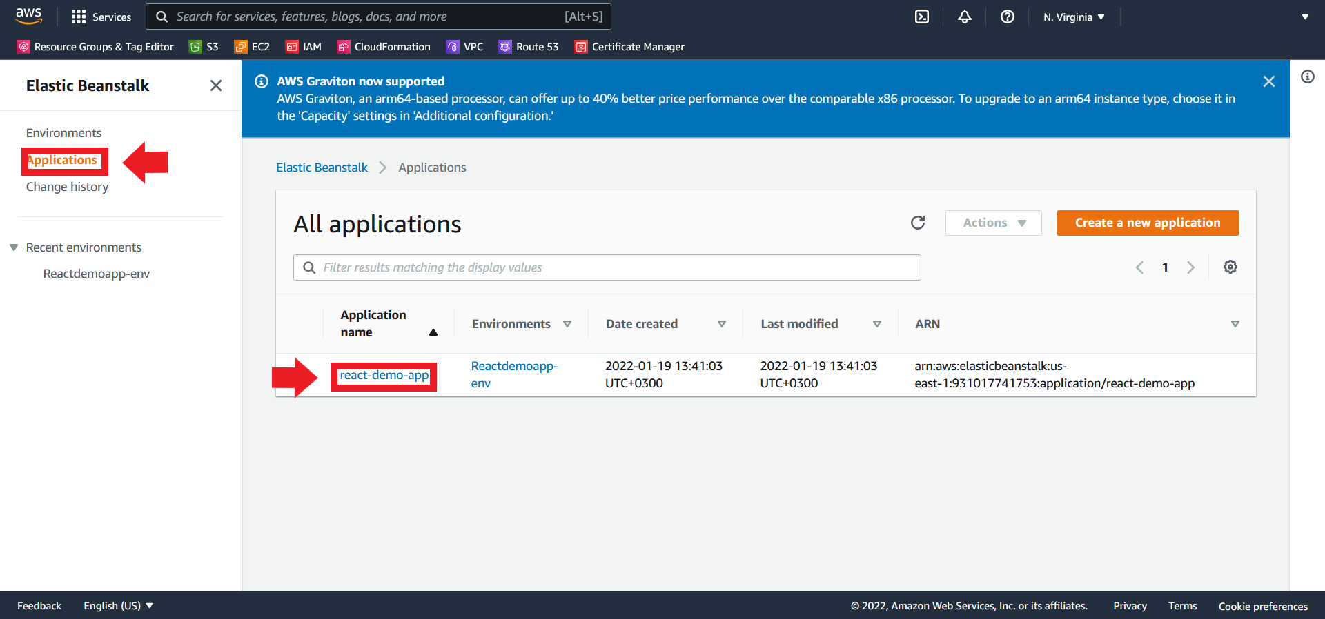 Elastic Beanstalk Application
