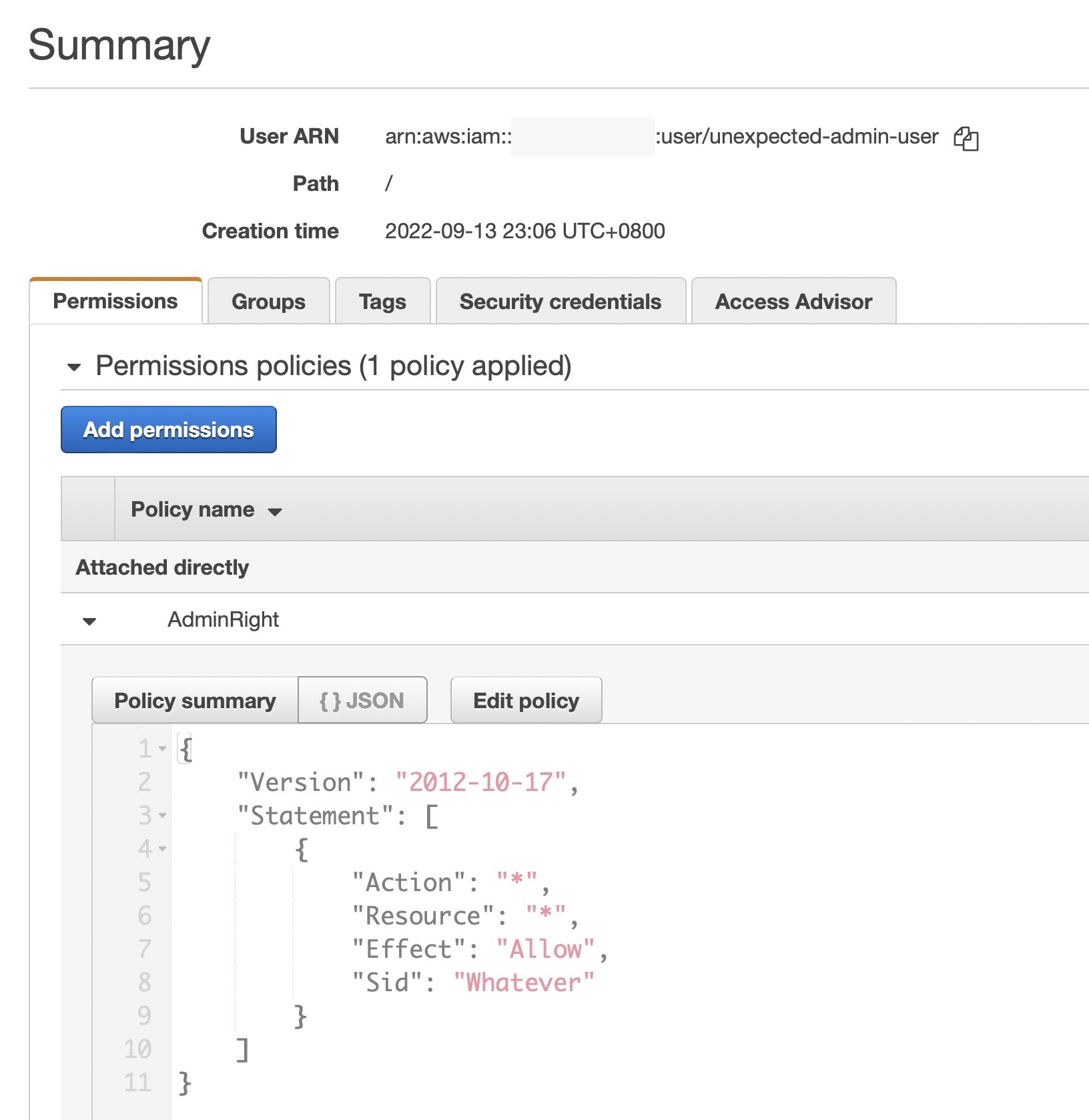 Malicious admin user created with ease