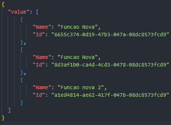 Arquivo com as informações, sem o cadastro que supostamente foi deletado