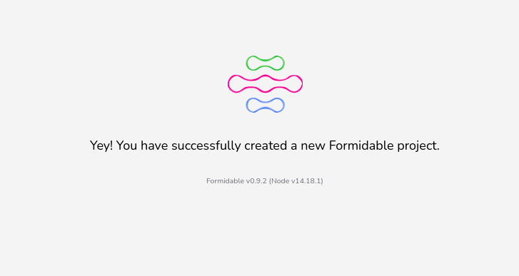 Formidable Welcome Screen