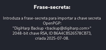 Passphrase - PGP