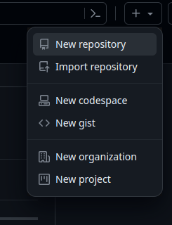 Creating a new repository