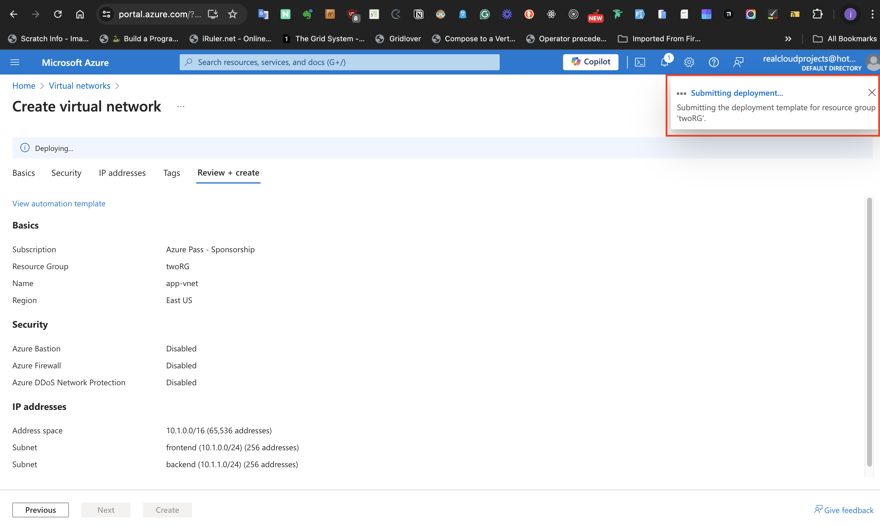 Deployment in progress