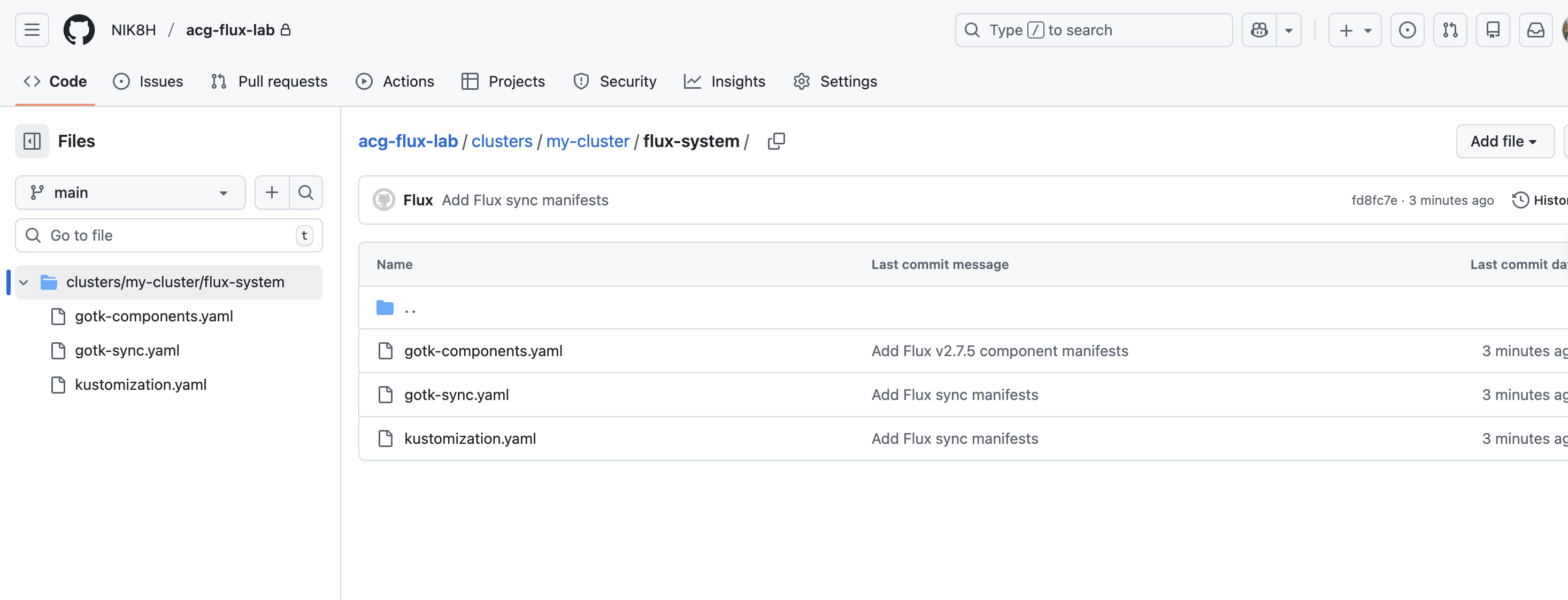 YAML manifest preview