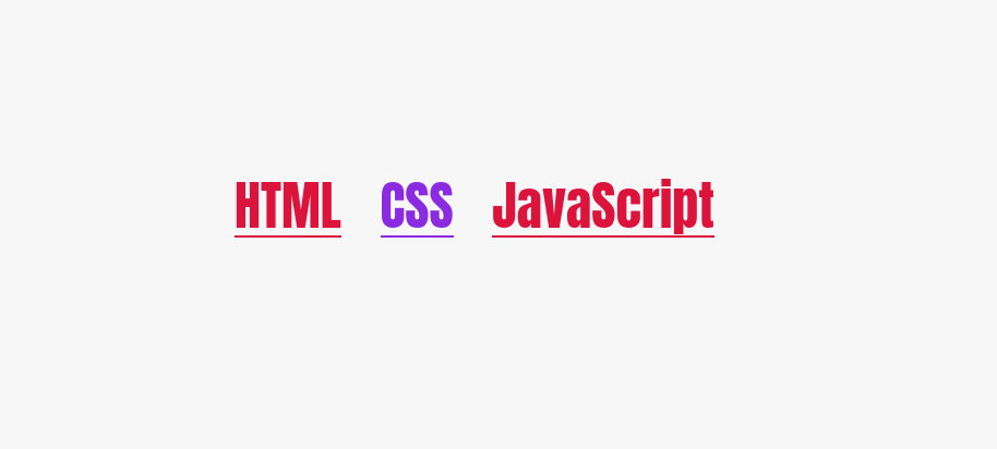 HTML CSS JavaScript