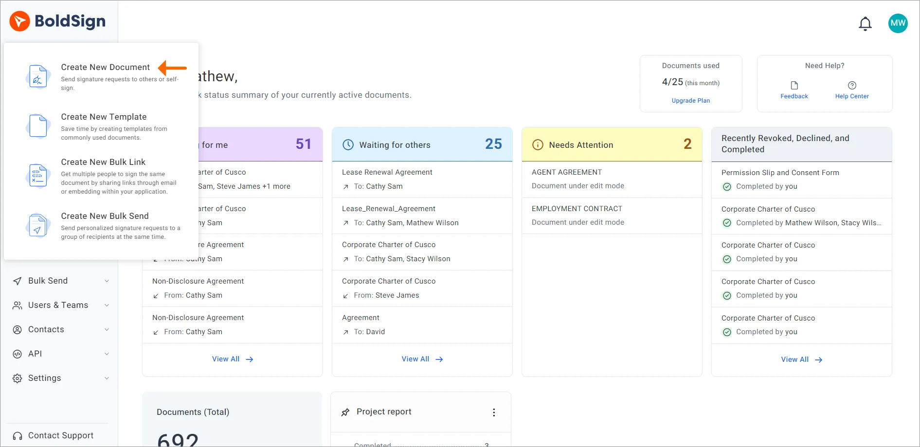 Create new document