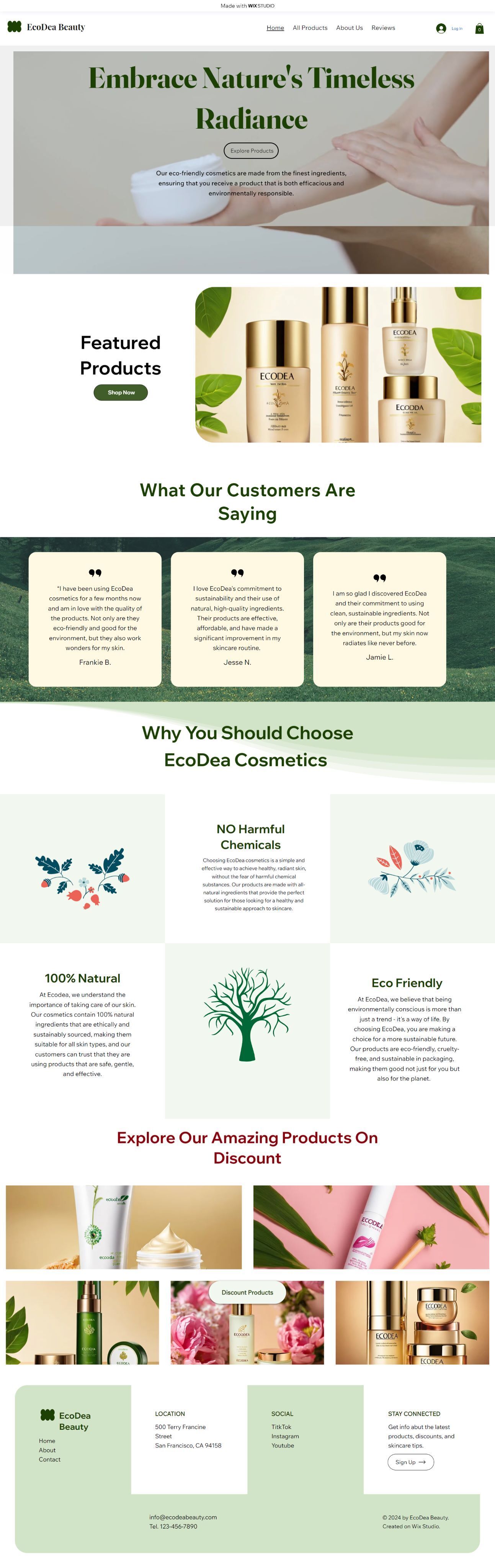 EcoDea home page