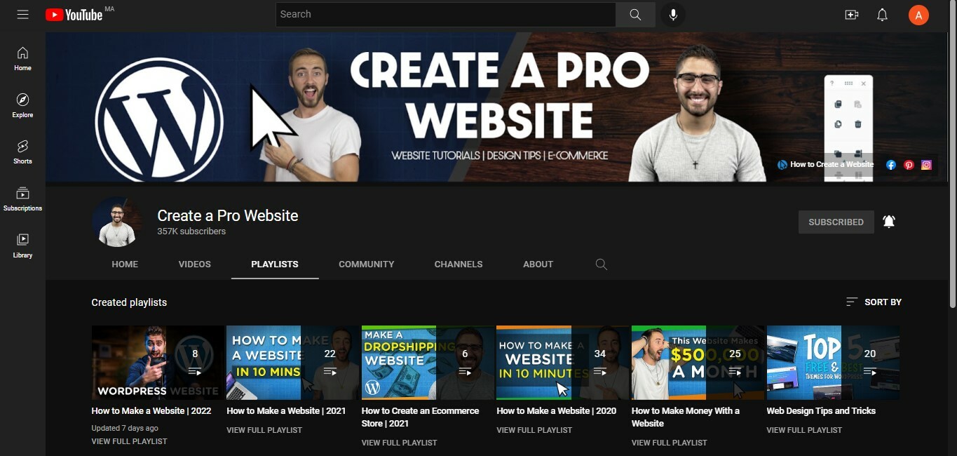 Create a Pro Website