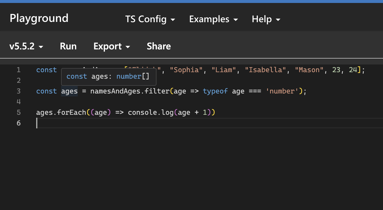 Inferred Type in TypeScript 5.5