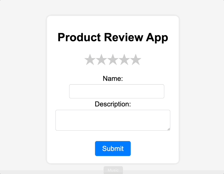 product review app being testing