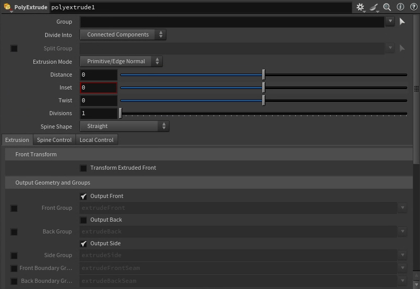 Houdini Makes Use of Property Panels
