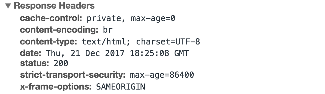 HTTP Resp Header