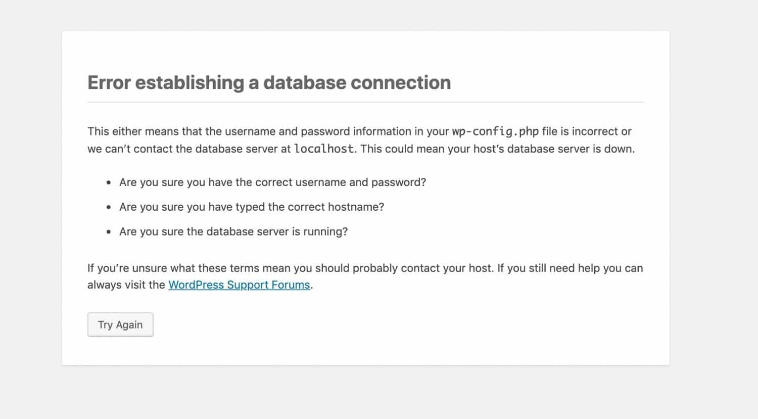 wordpress-db-connection-error