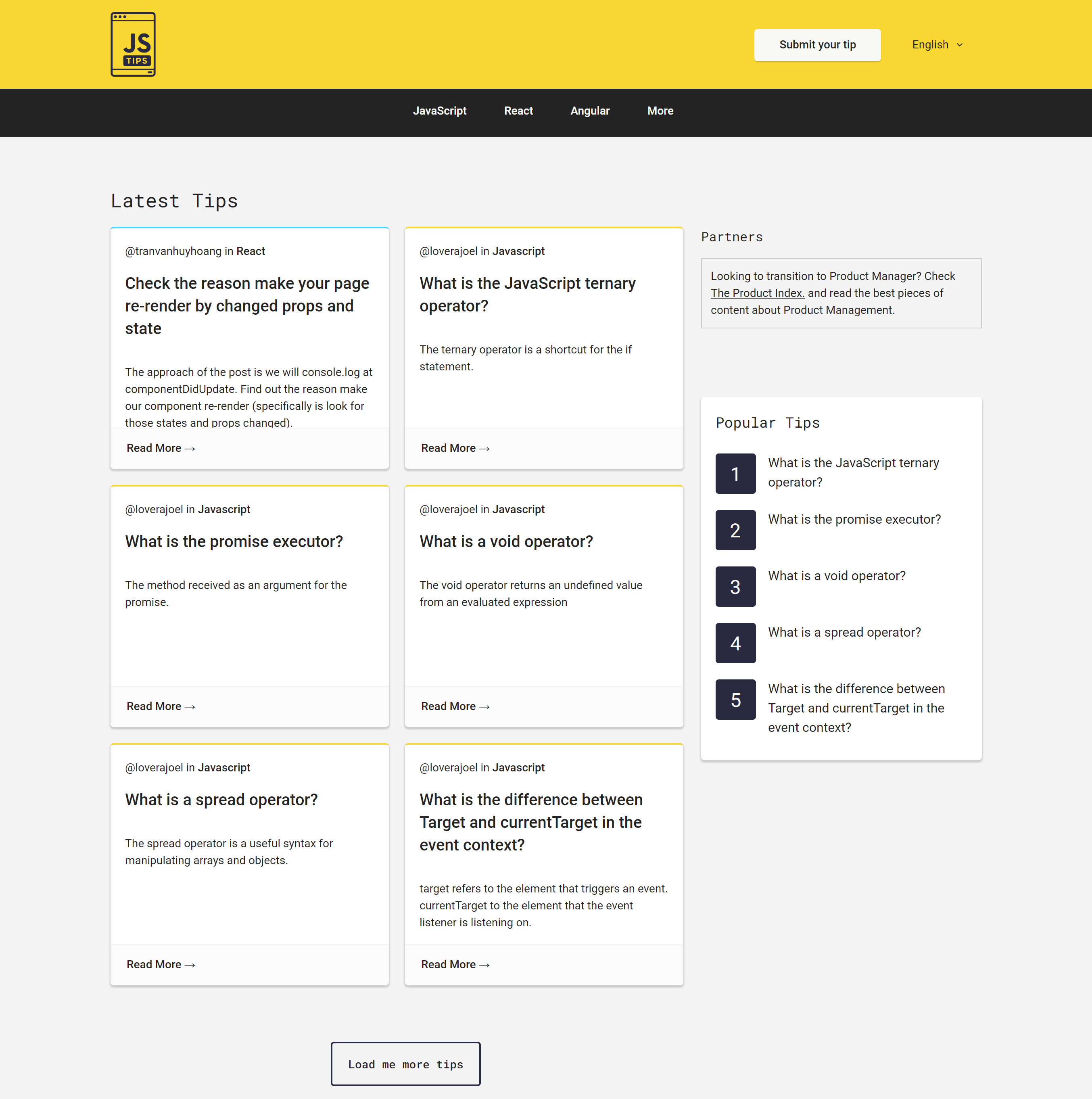 JS Tips