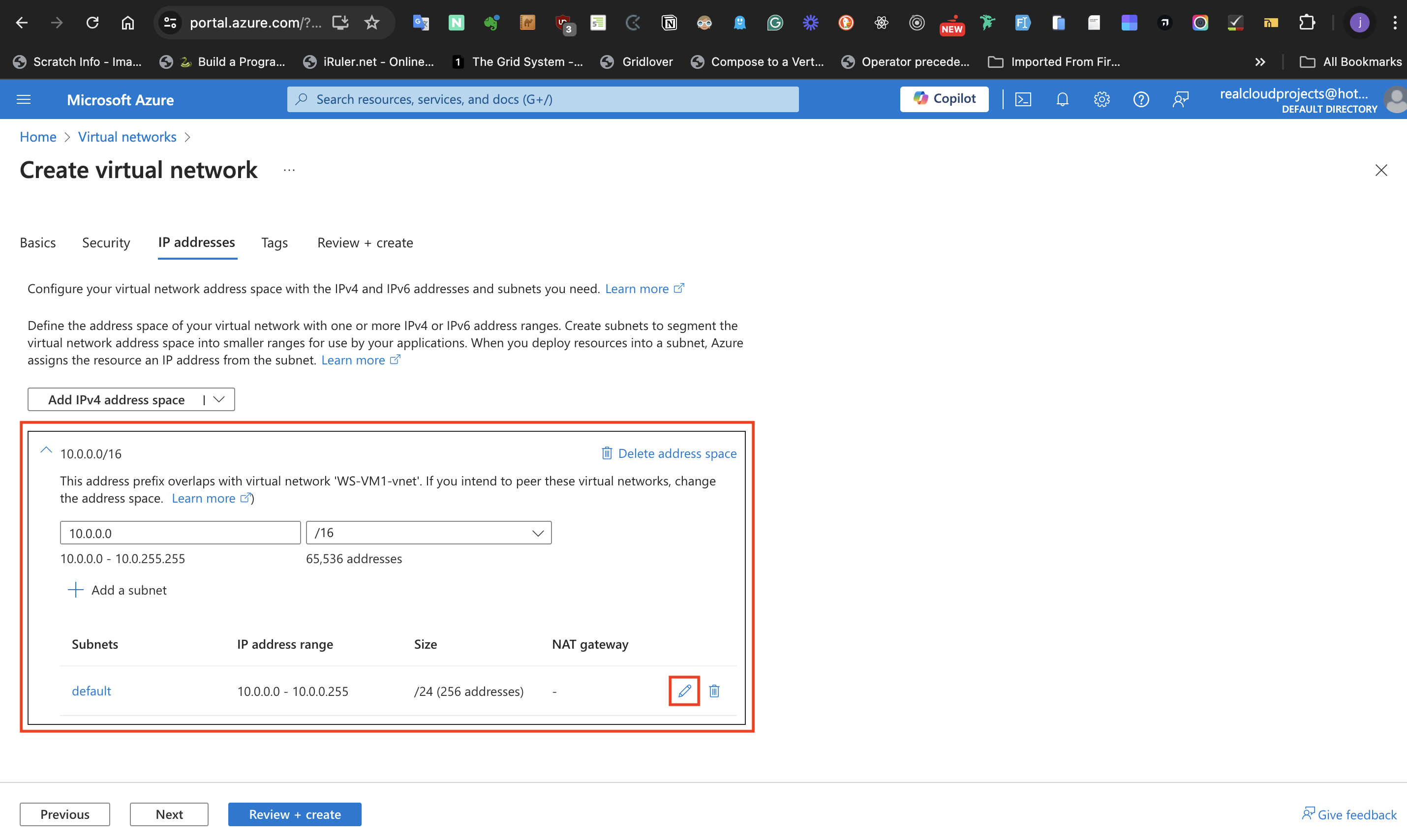 The address space box