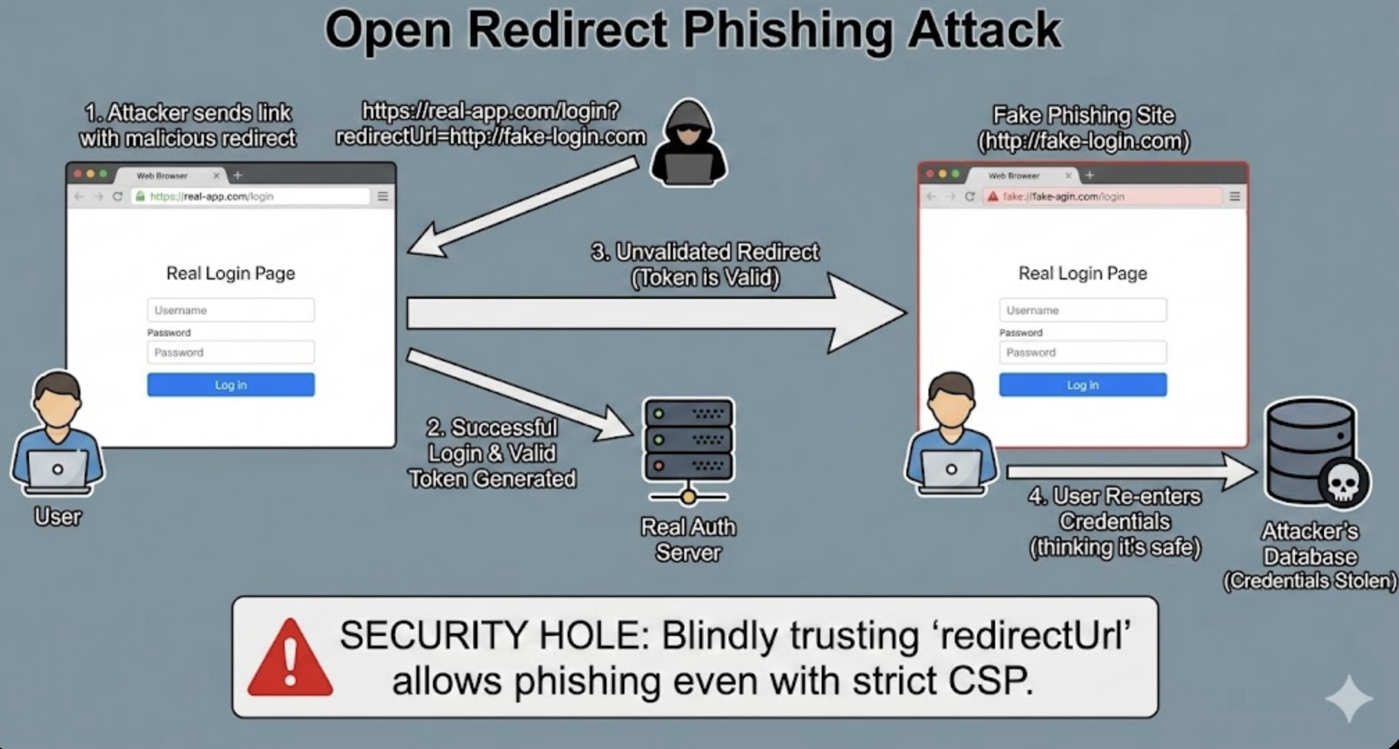 Gemini: Invalid Phishing Redirect URL
