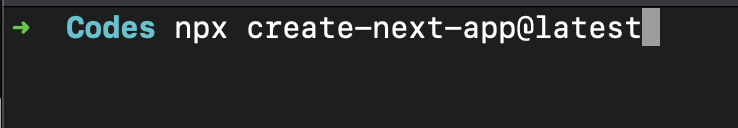 nextjs setup command