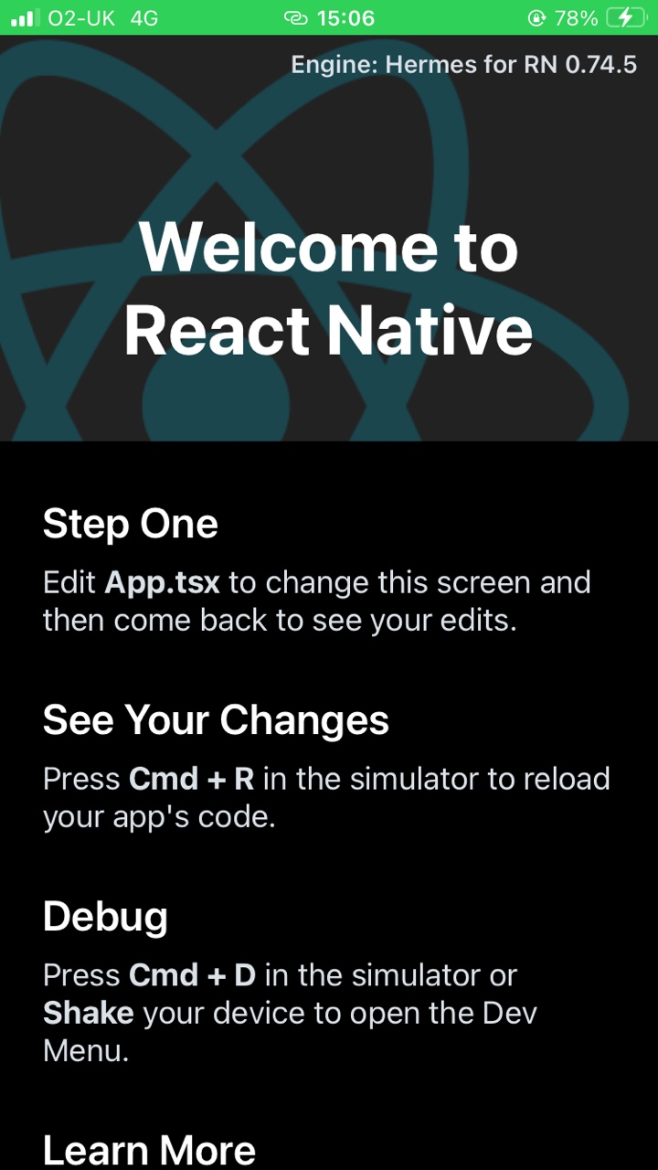 app screen