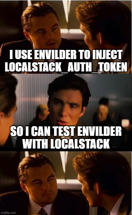 Envilder uses Envilder to inject LocalStack token