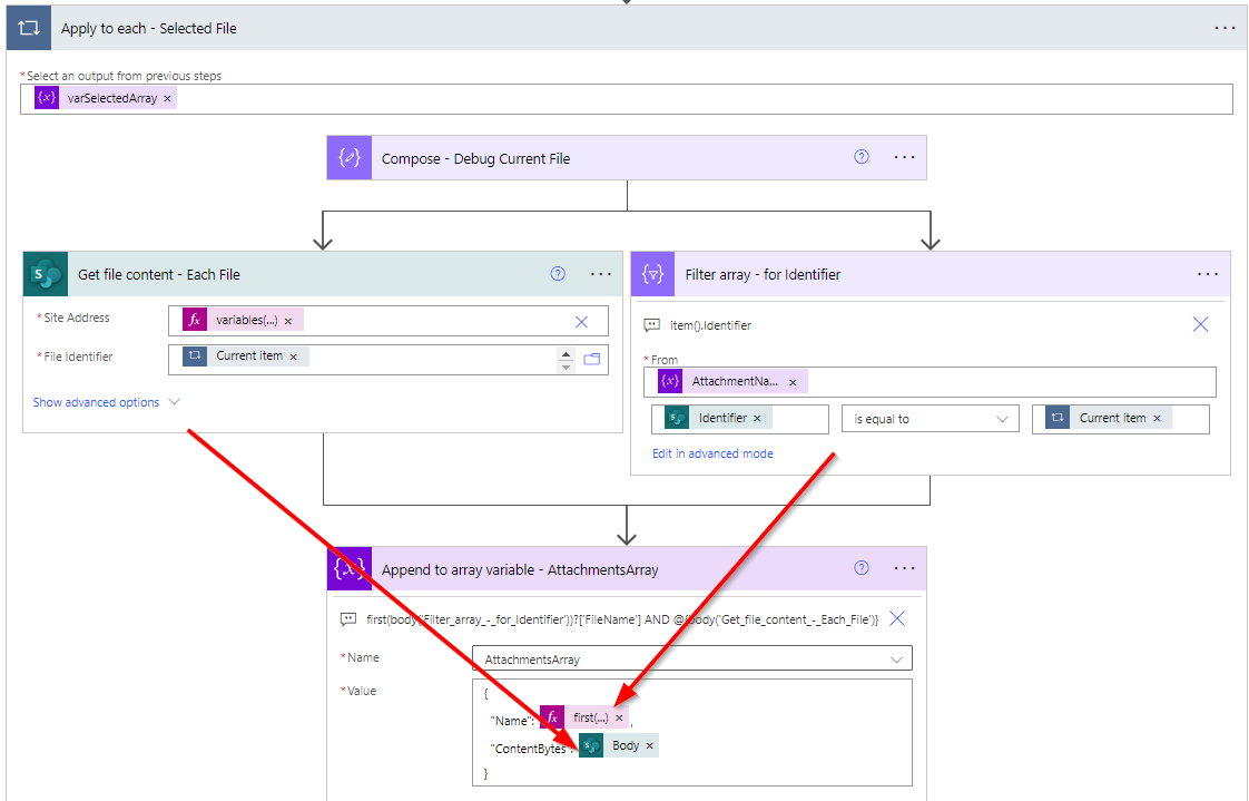 Apply to Each Selected File