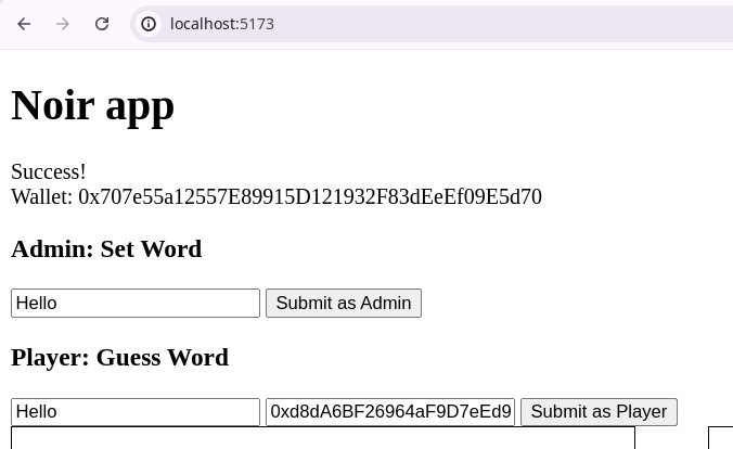 Playing th zk hangman