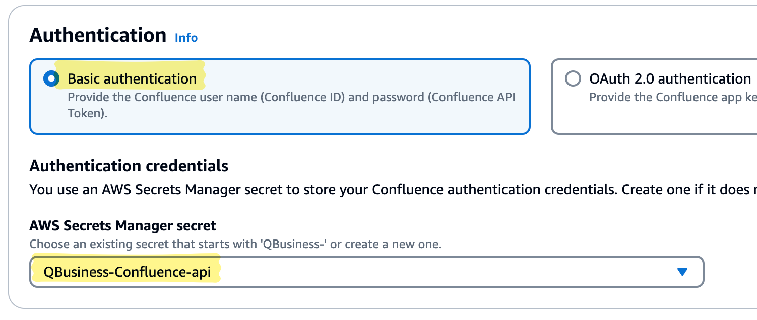 Confluence authentication