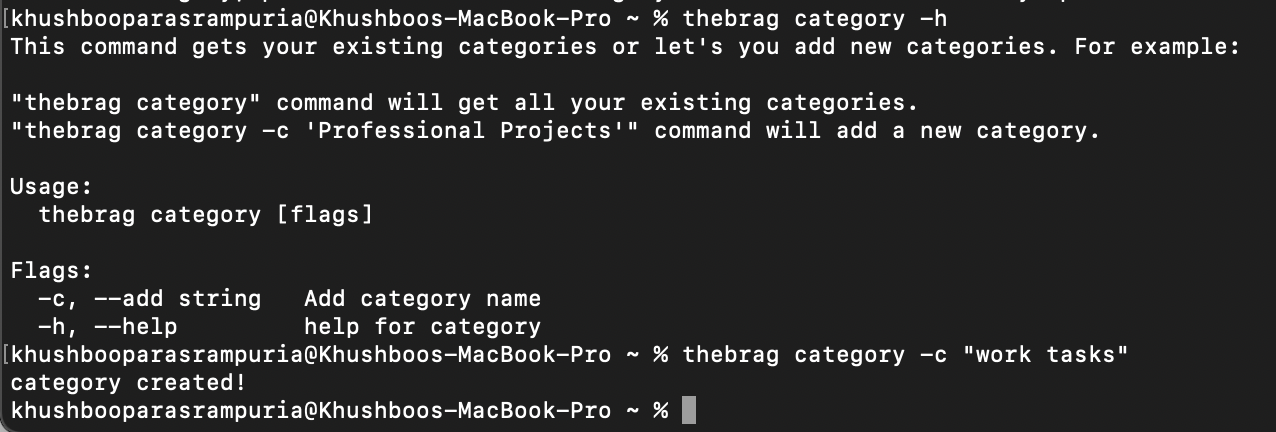 Add category command