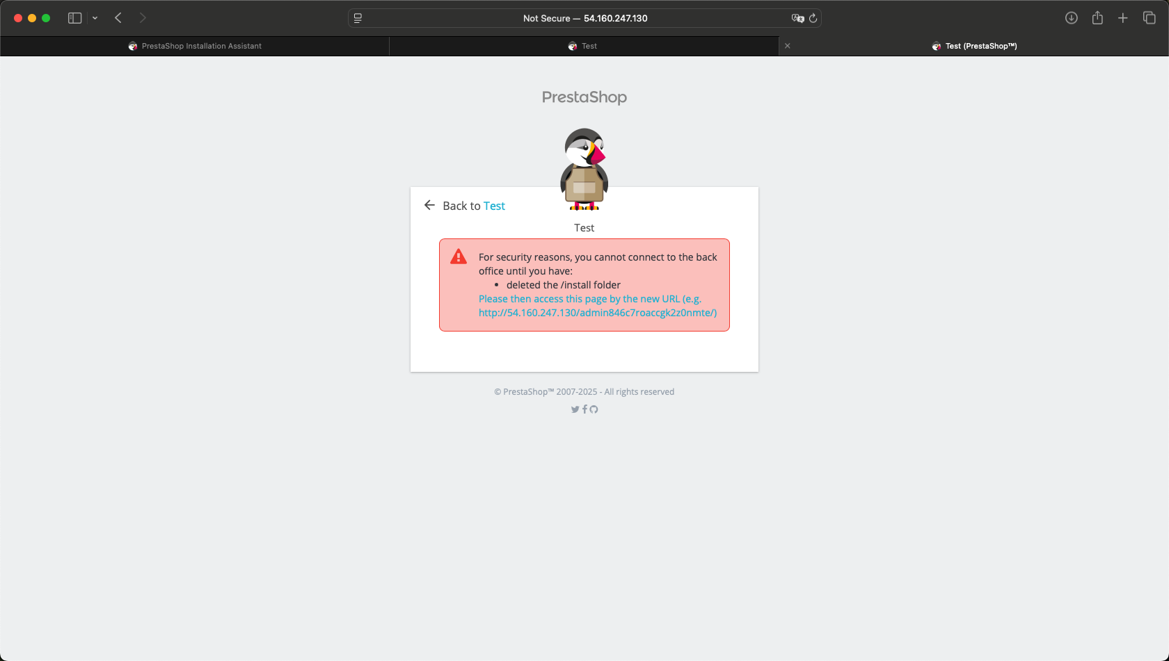 Requisito eliminación directorio instalación