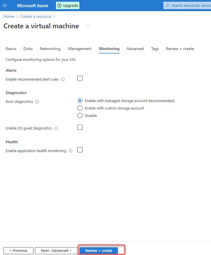 Creating and Azure VM