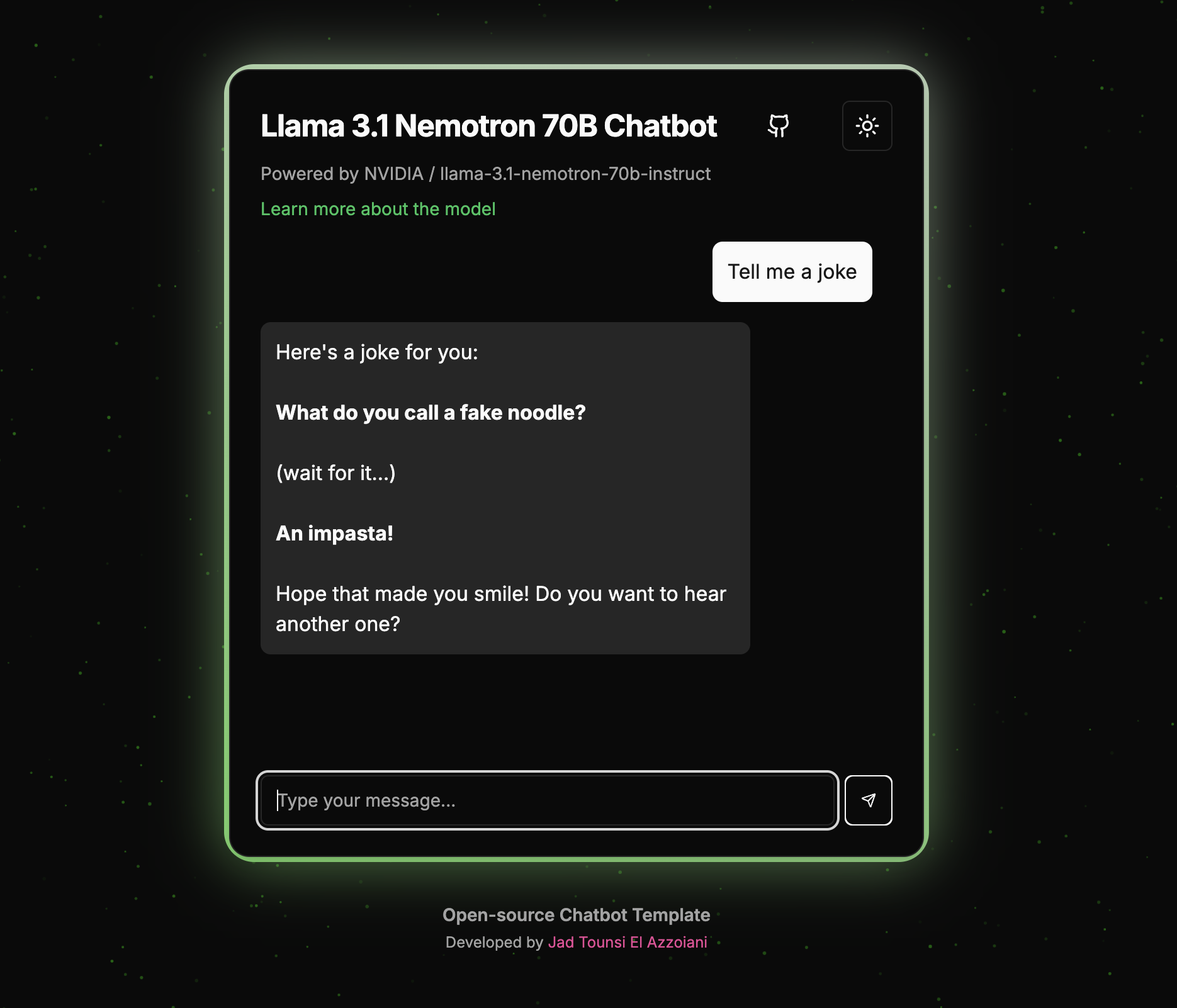 GitHub - jadouse5/llama3.1-nemotron-chatbot: 🦙💬 Building a Next.js ...
