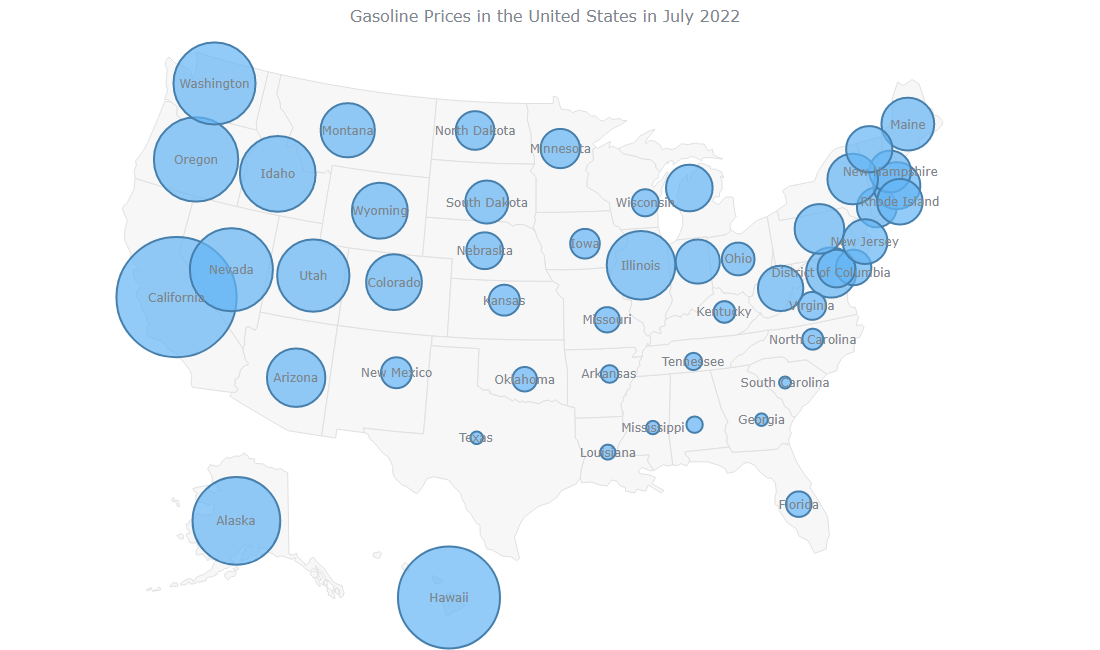 Basic JS bubble map