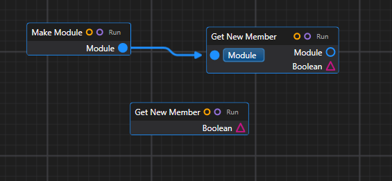 Module Scoped Instance Node in Divooka - Dataflow Context