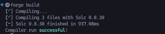 Successful Compiler Output