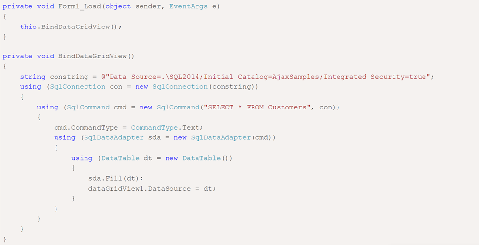 DataGridview