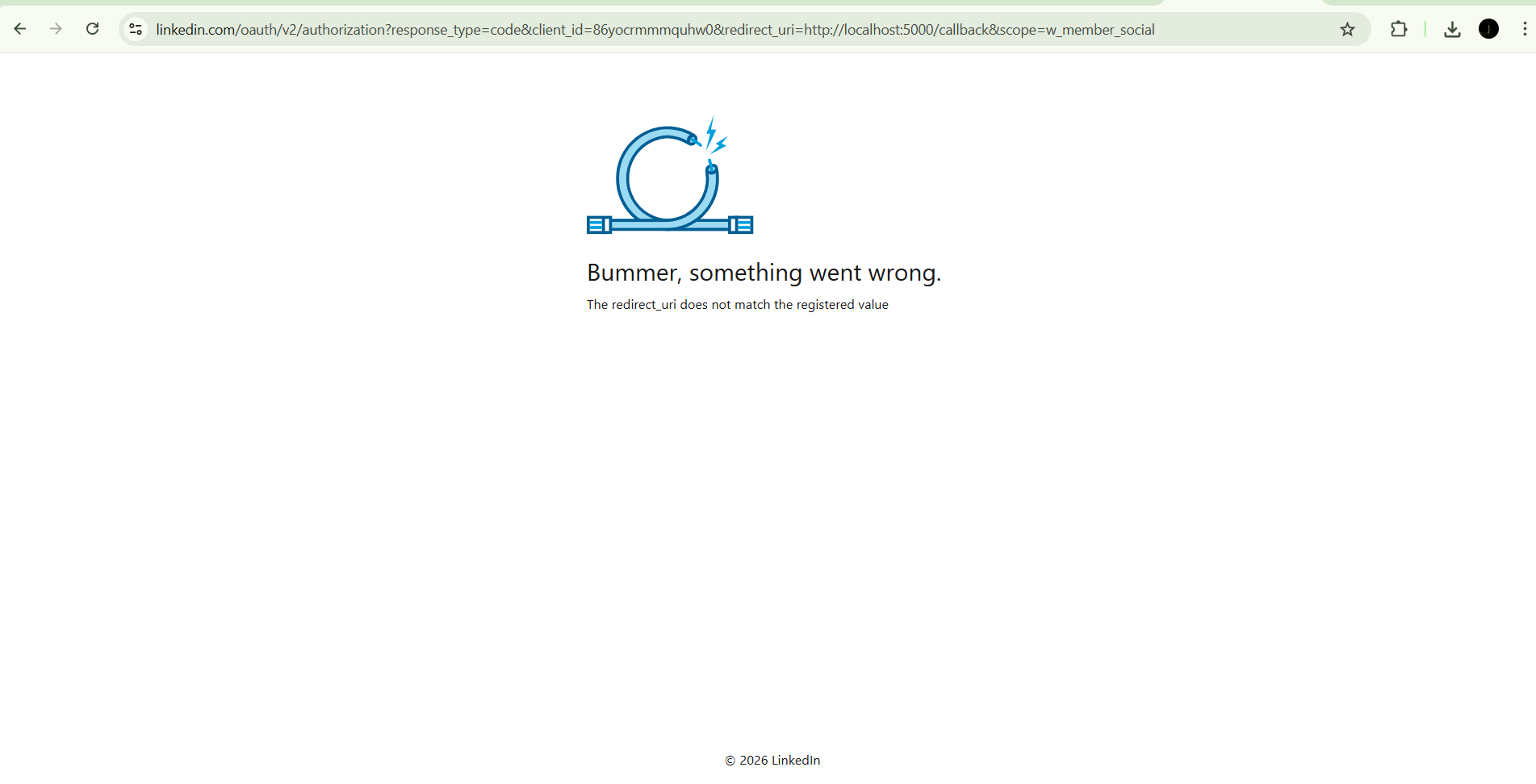Error debugging screenshot