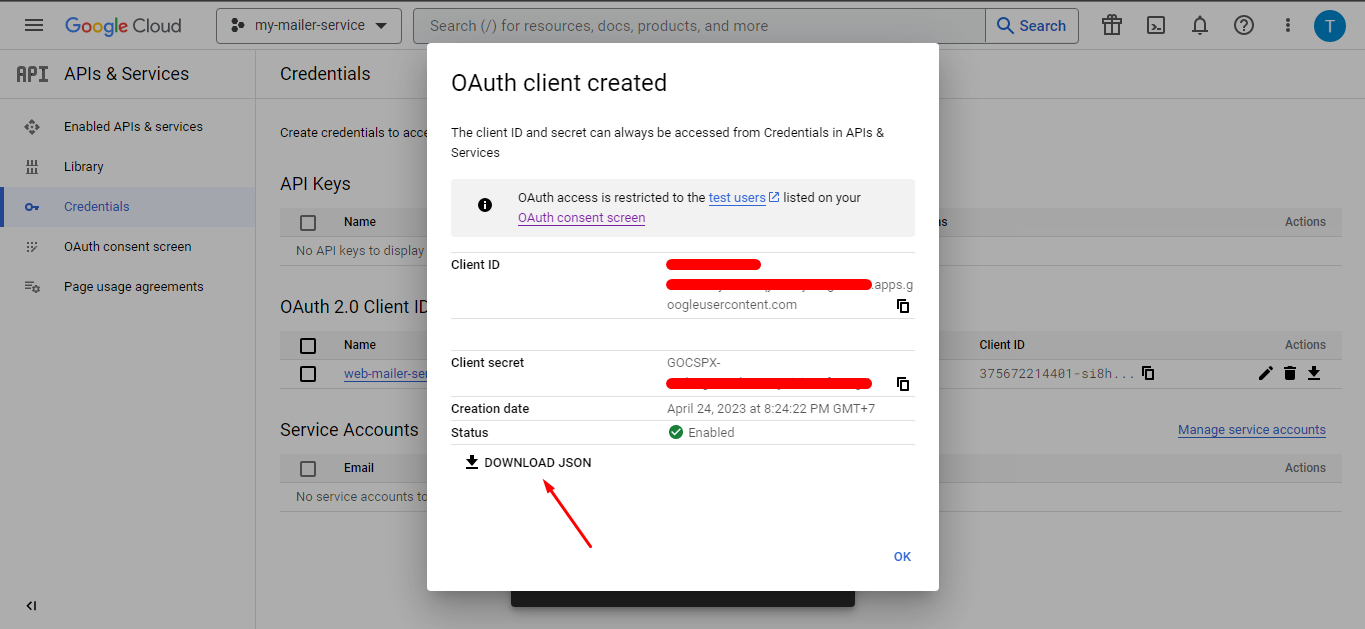 OAuth Client ID configuration (3)