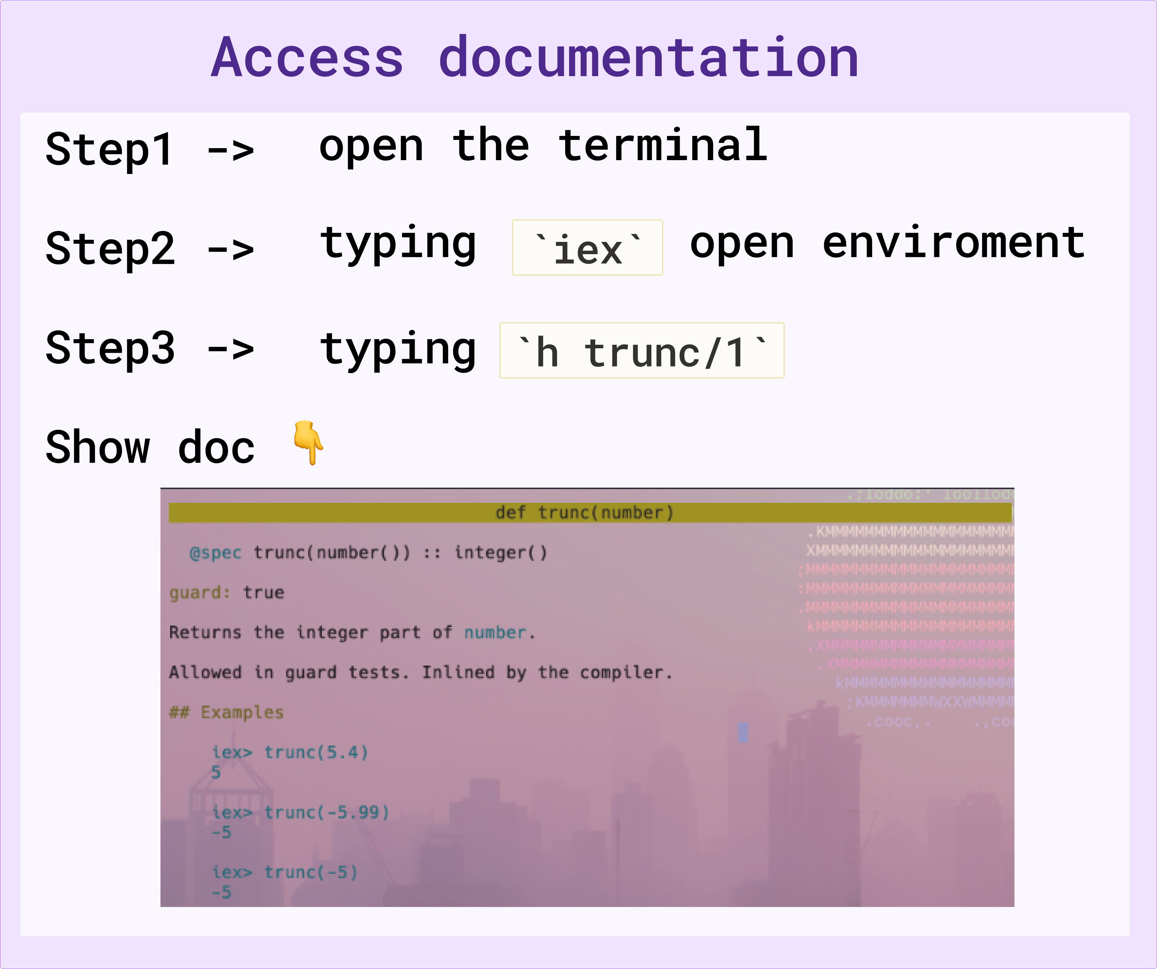 Access documentation