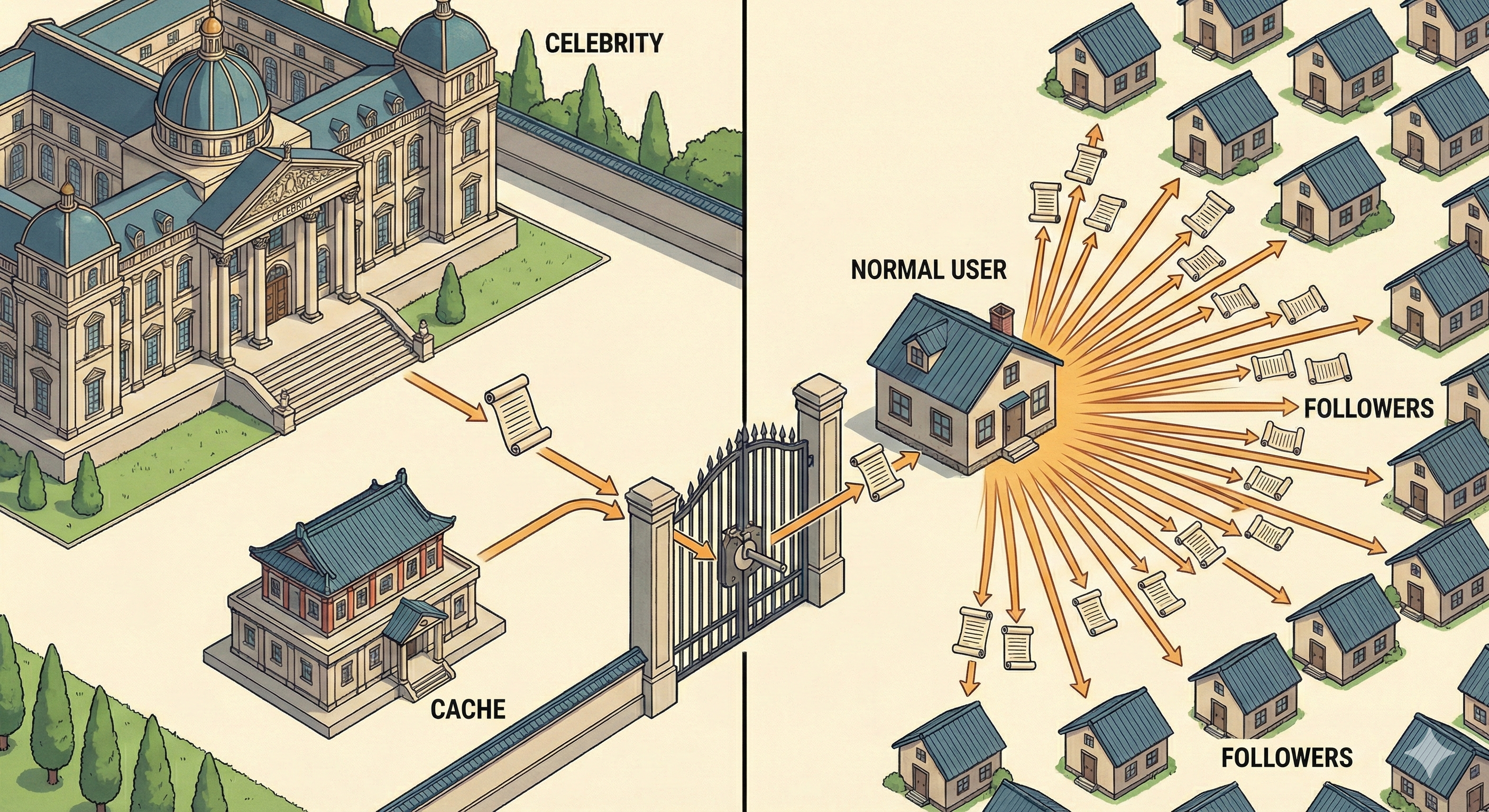The Hybrid Fan‑out Model