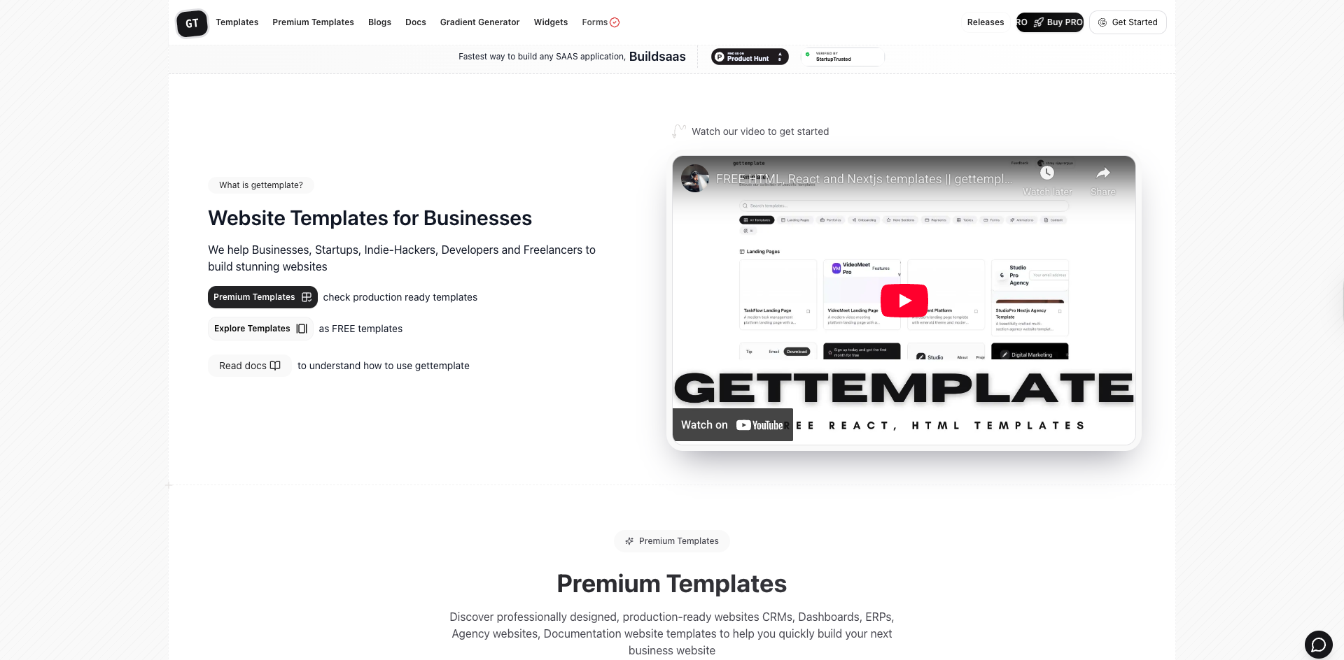 introduction to gettemplate