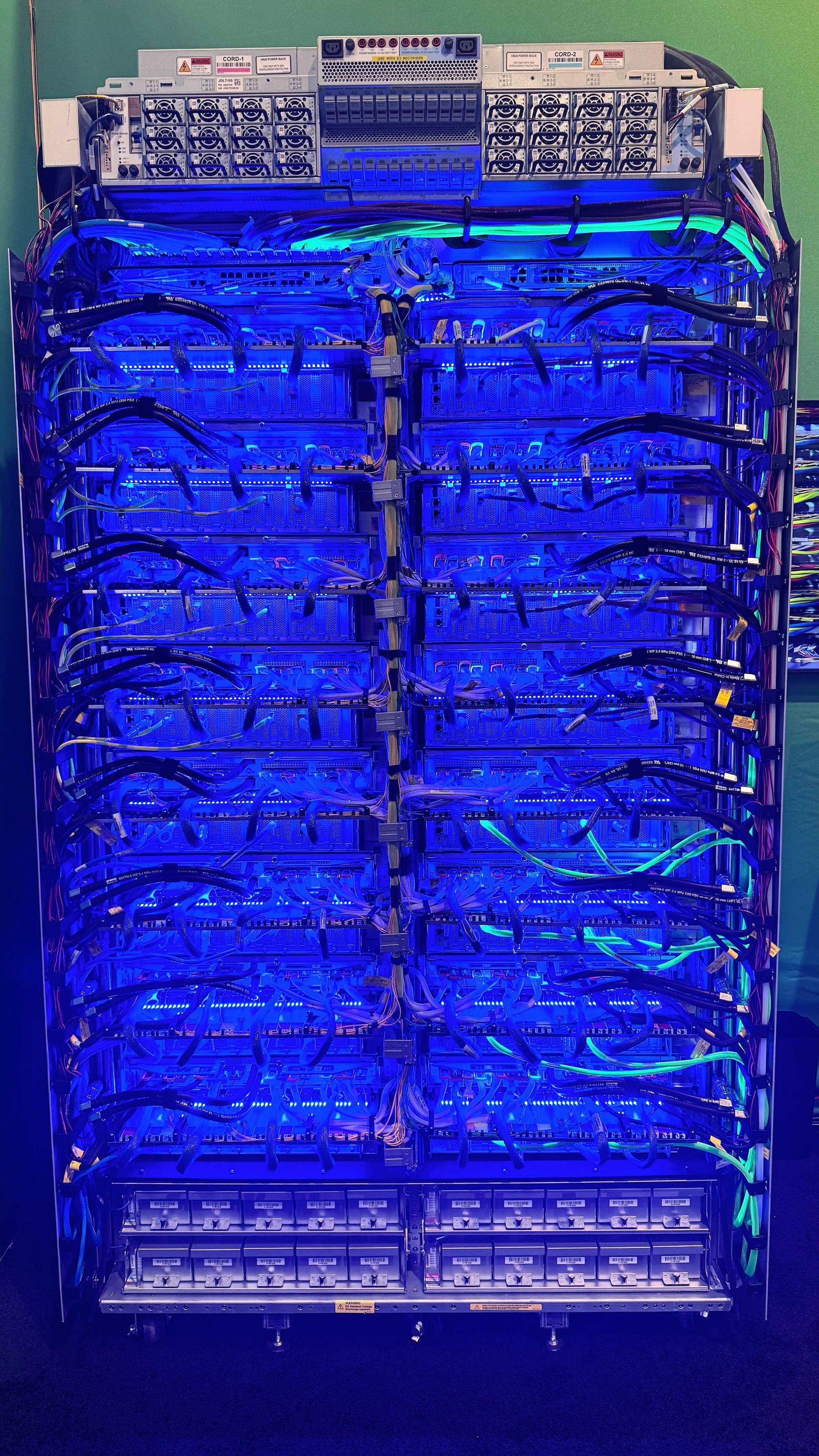 Rack of TPUs at Google Next