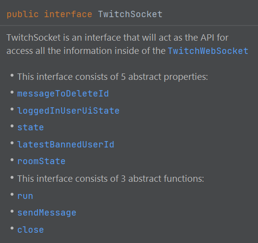 Advanced interface documenting