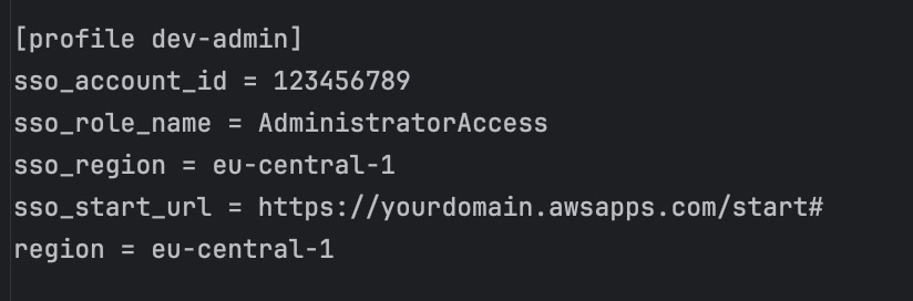 AWS SSO Profile